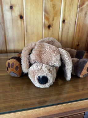 Plush Brown Puppy Stuffed Animal Toy - Soft Cuddly Companion